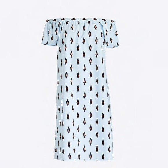 J. Crew Dresses & Skirts - ❤️HOST PICK❤️ JCrew Printed Off The Shoulder Dress
